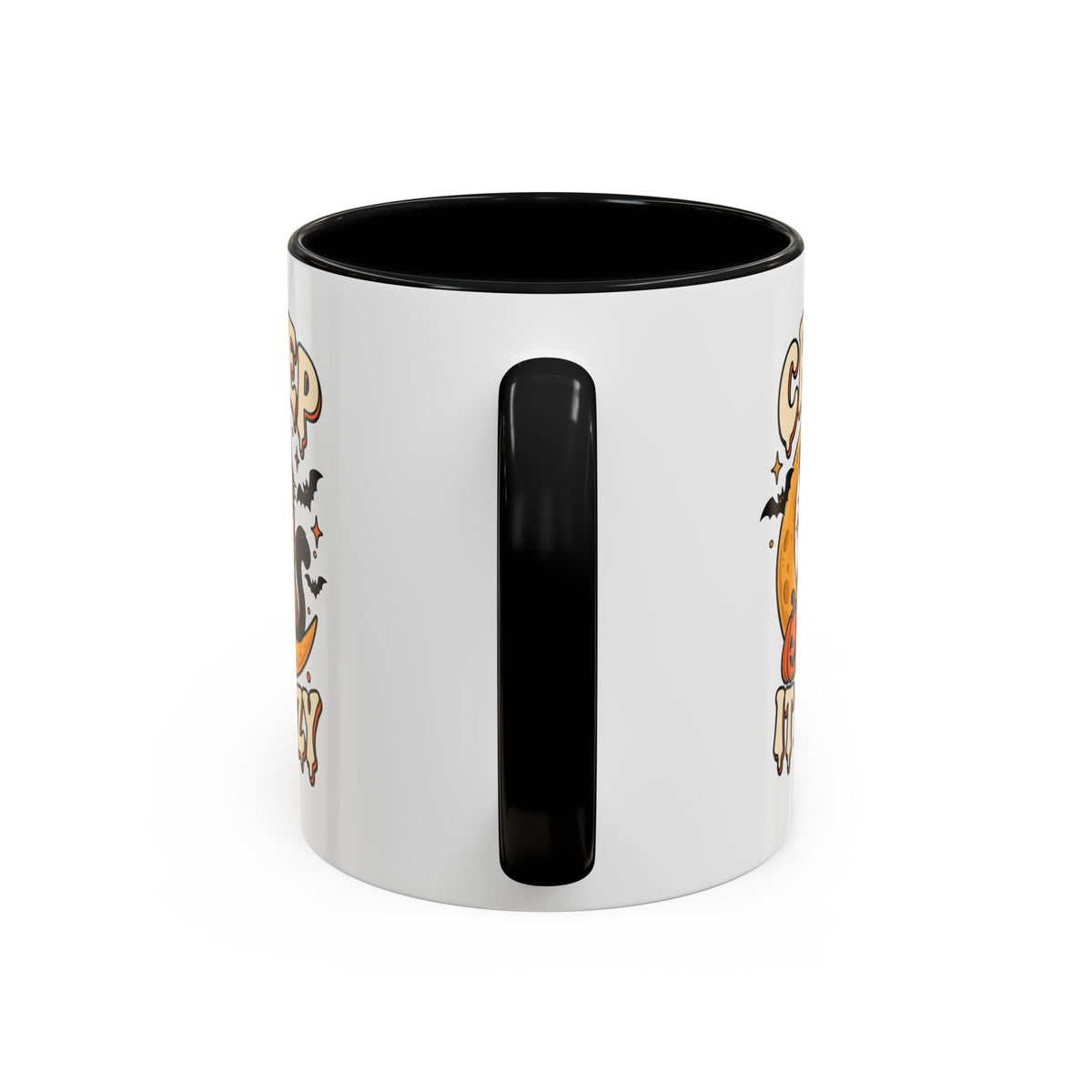 Creepy It Cozy Black Cat Halloween Accent Coffee Mug (11/15oz)
