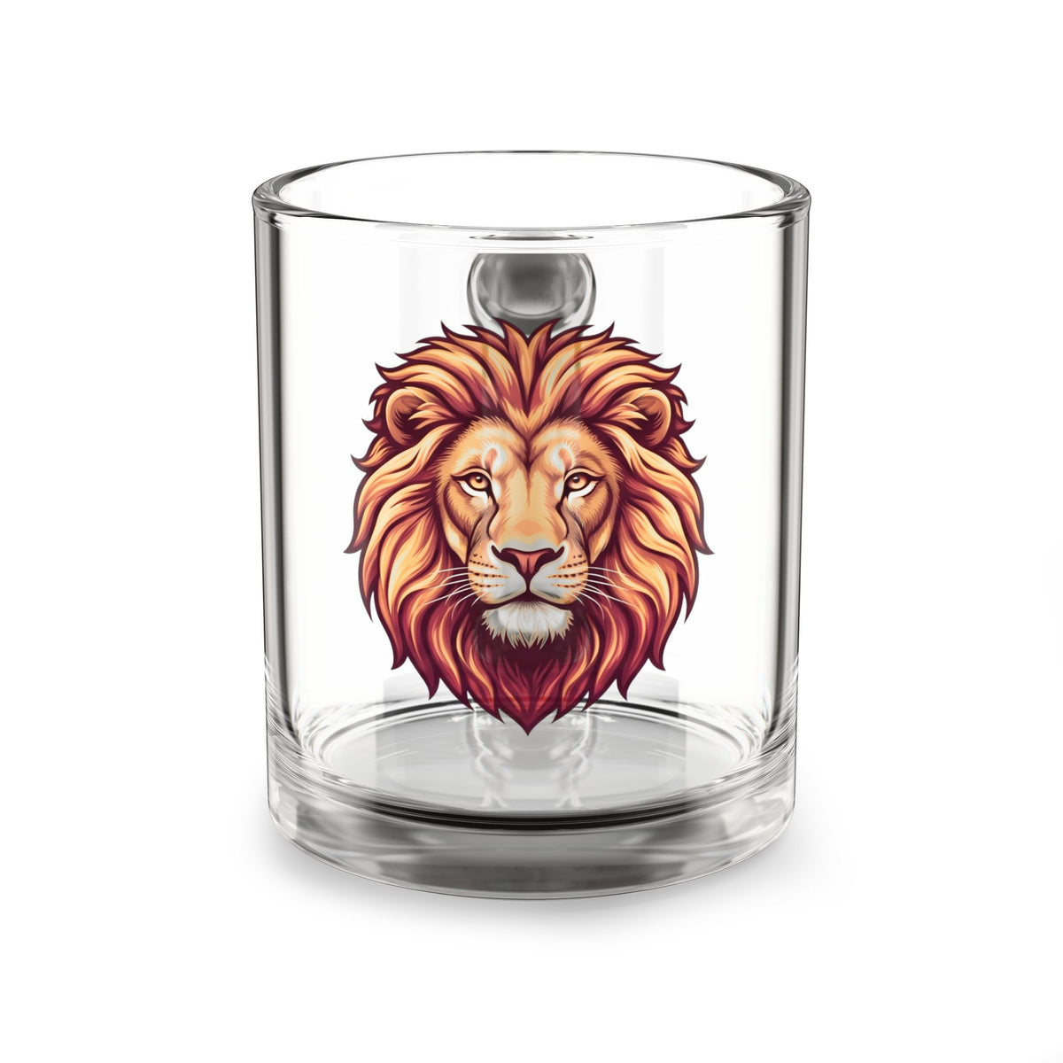 Leo Lion Head Glass Mug — 10oz Bold Mane Coffee & Tea Cup