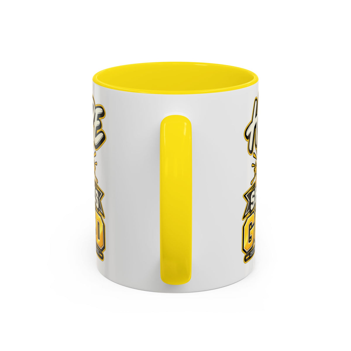 Hope Shines in Gold Coffee Mug — Childhood Cancer Awareness Accent Mug