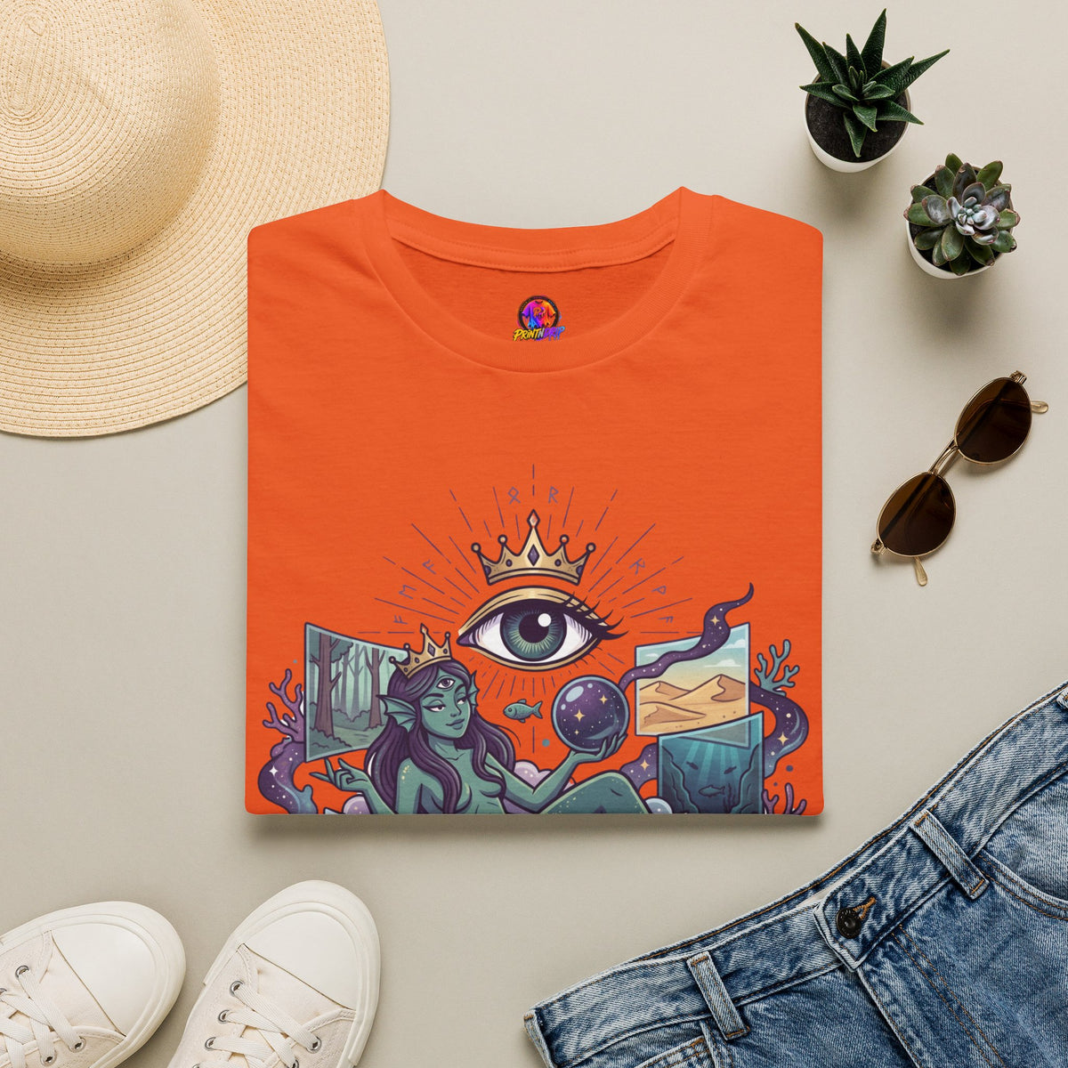 Pisces Mystic Tee — "Reality is optional for a Pisces" Astrological Graphic T-Shirt