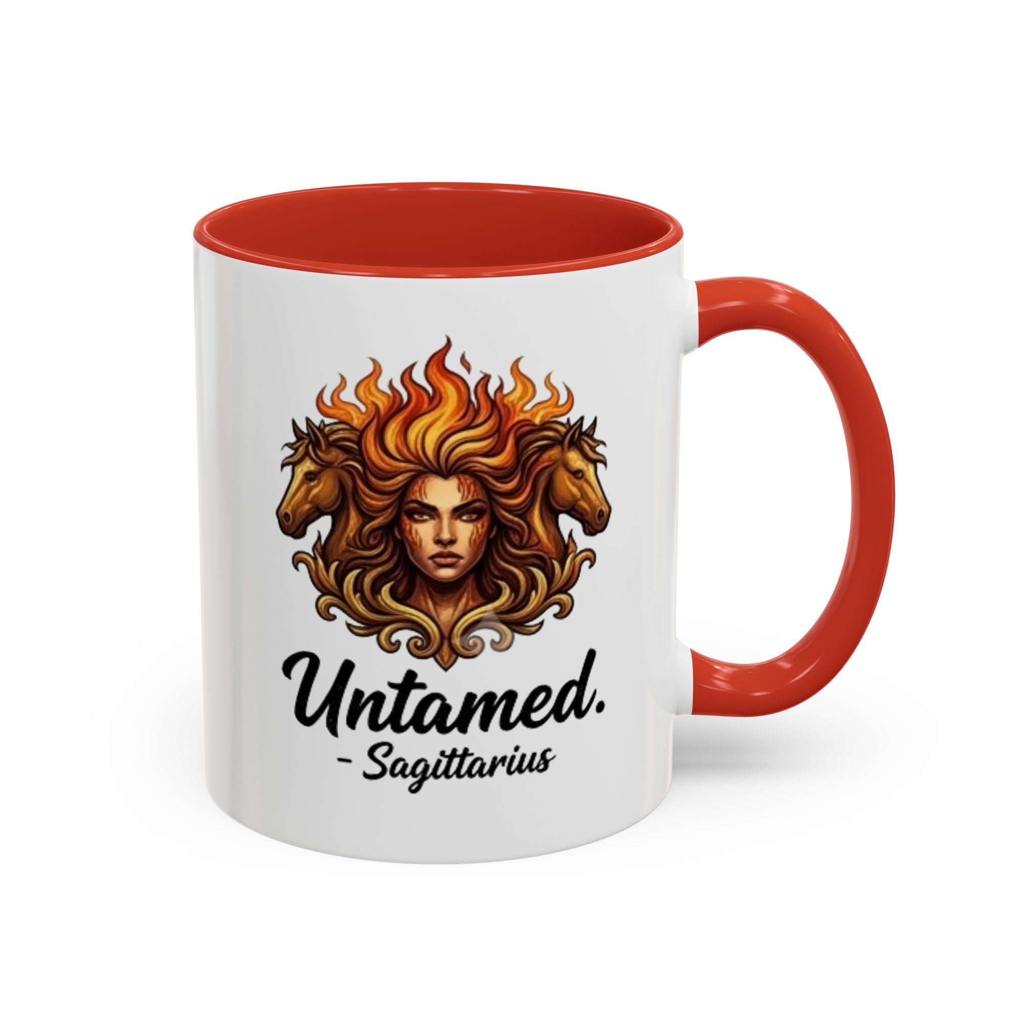 Untamed Sagittarius Accent Coffee Mug – Zodiac Astrology Gift (11/15oz)