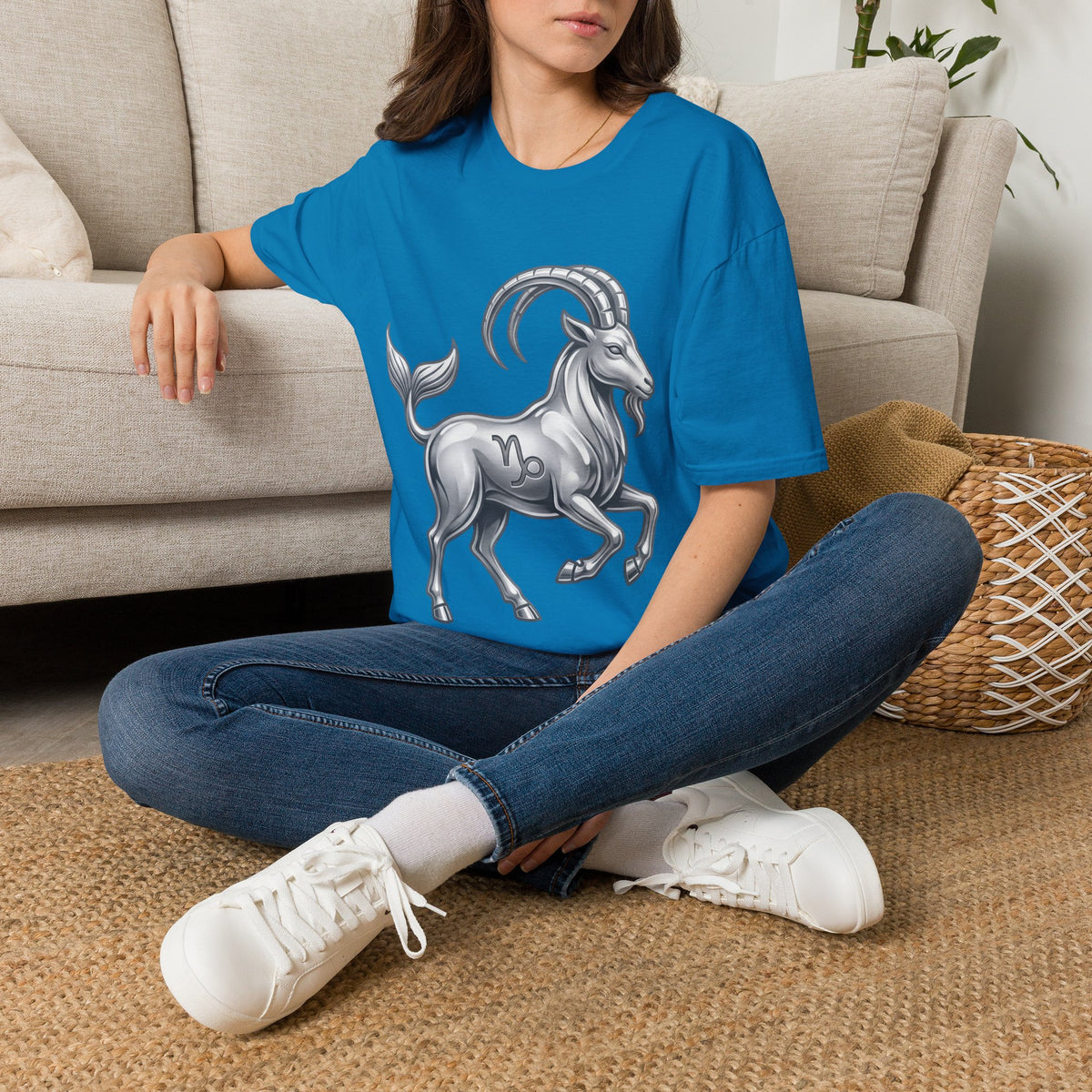 Capricorn Goat Zodiac T-Shirt — Mythical Sea-Goat Horoscope Tee