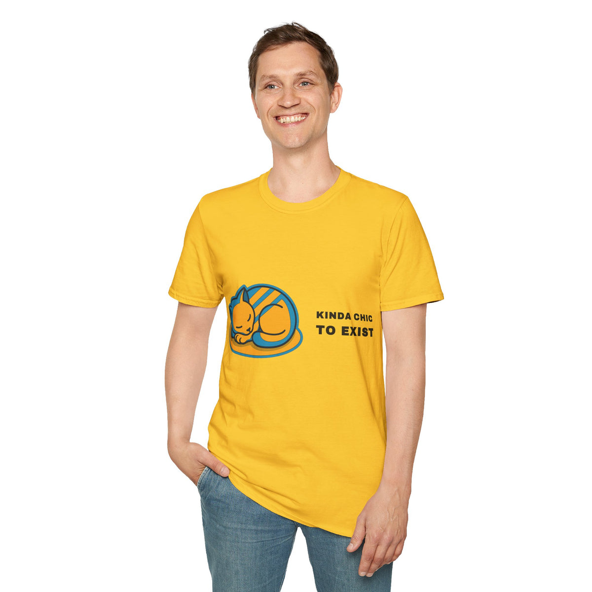 Cat Nap T‑Shirt - 'Kinda Okay To Exist' Cute Sleeping Cat Graphic Tee - Trending Now - September 2026