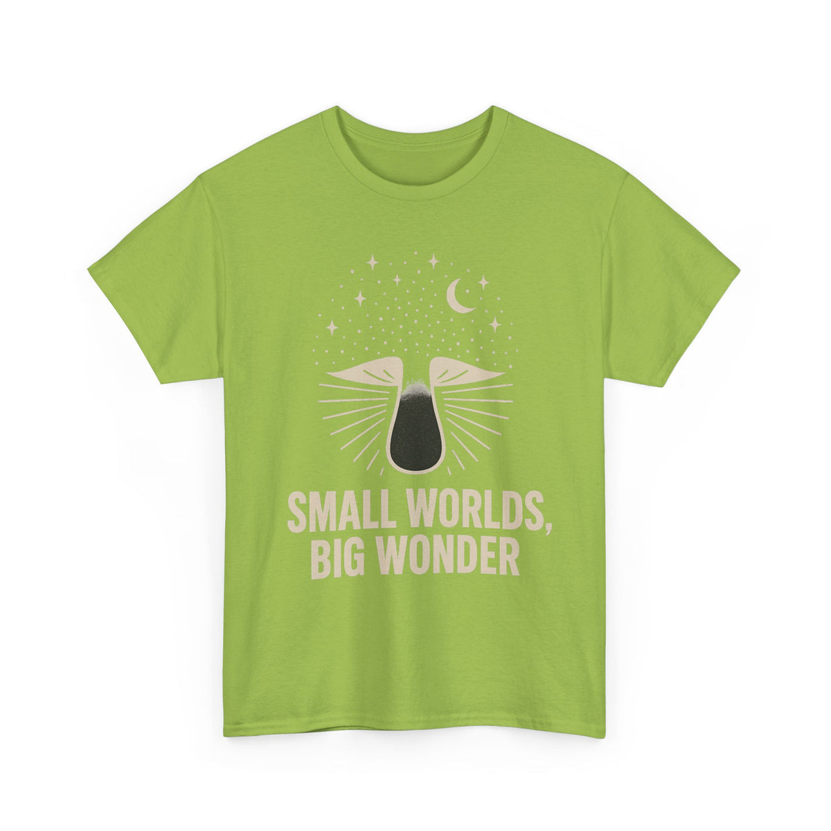 Small Worlds Big Wonder Celestial Mushroom Tee - Aesthetic Nature T-Shirt - Trending Now - September 2026