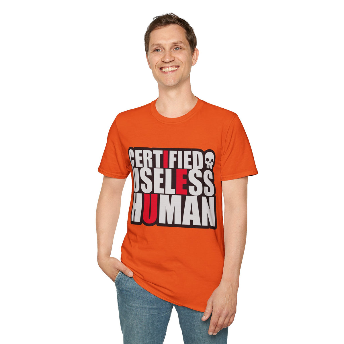 Certified Useless Human T-Shirt — Funny Sarcastic Graphic Tee - Trending Now - August 2026