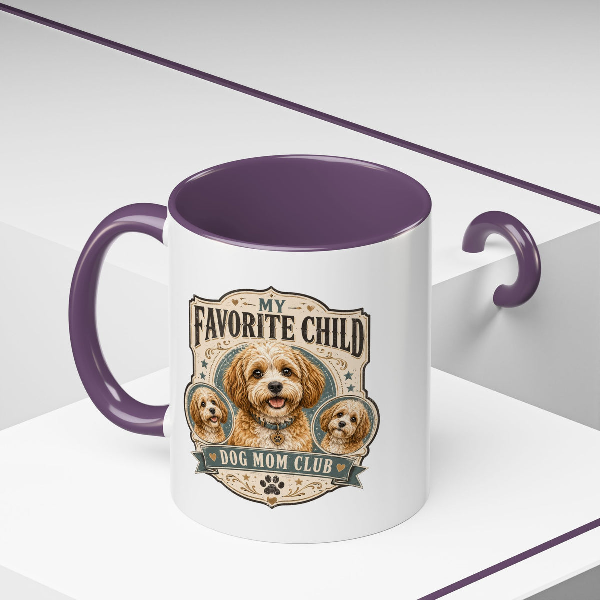 Milo Bailey Dog Dad Mom My Favorite Child Dog Mom Club Accent Coffee Mug