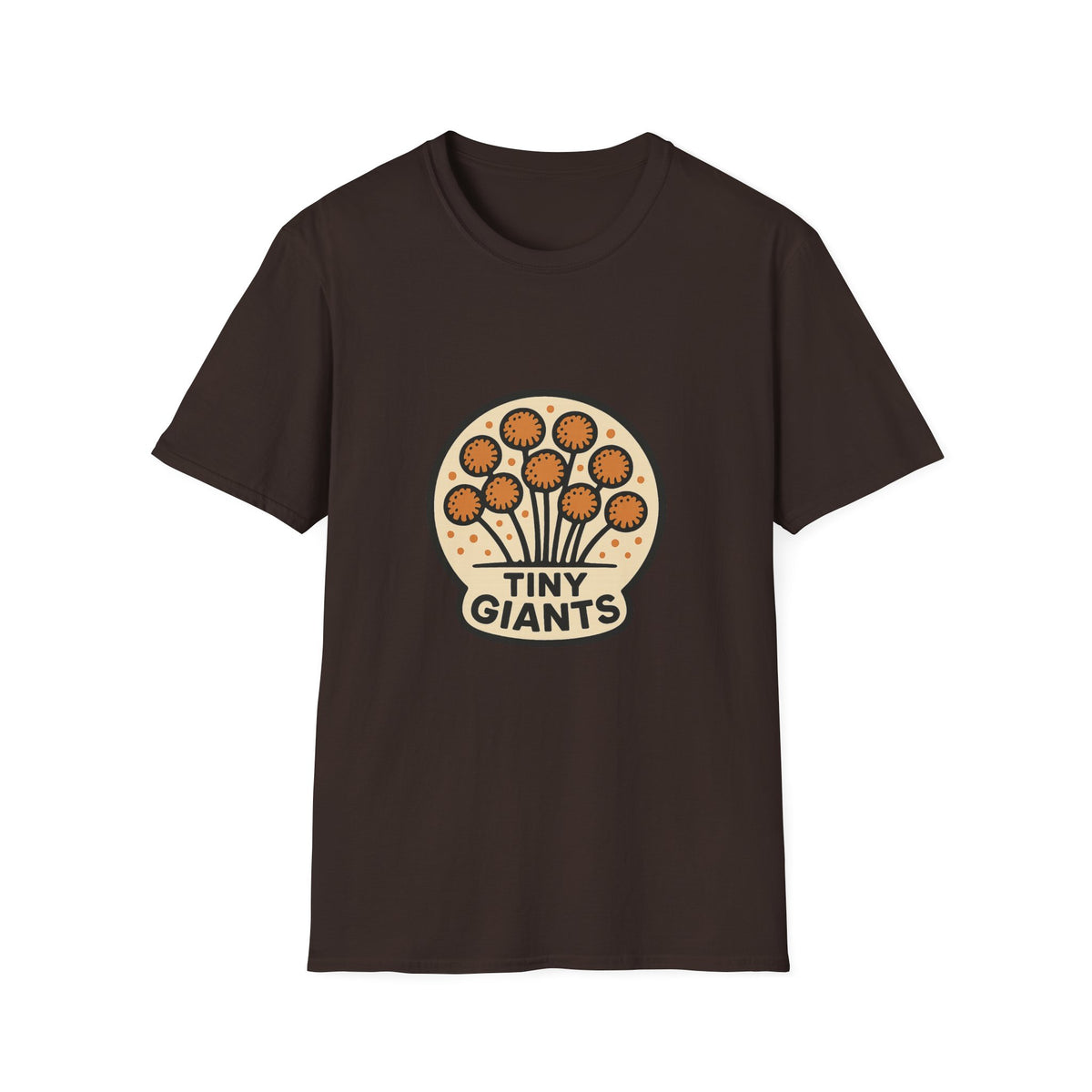Tiny Giants Mushroom T-Shirt — Vintage Psychedelic Fungi Graphic Tee