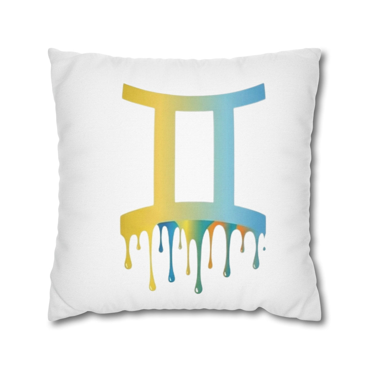 Gemini Drip Zodiac Pillow pillowcase Spun Square Pillowcase
