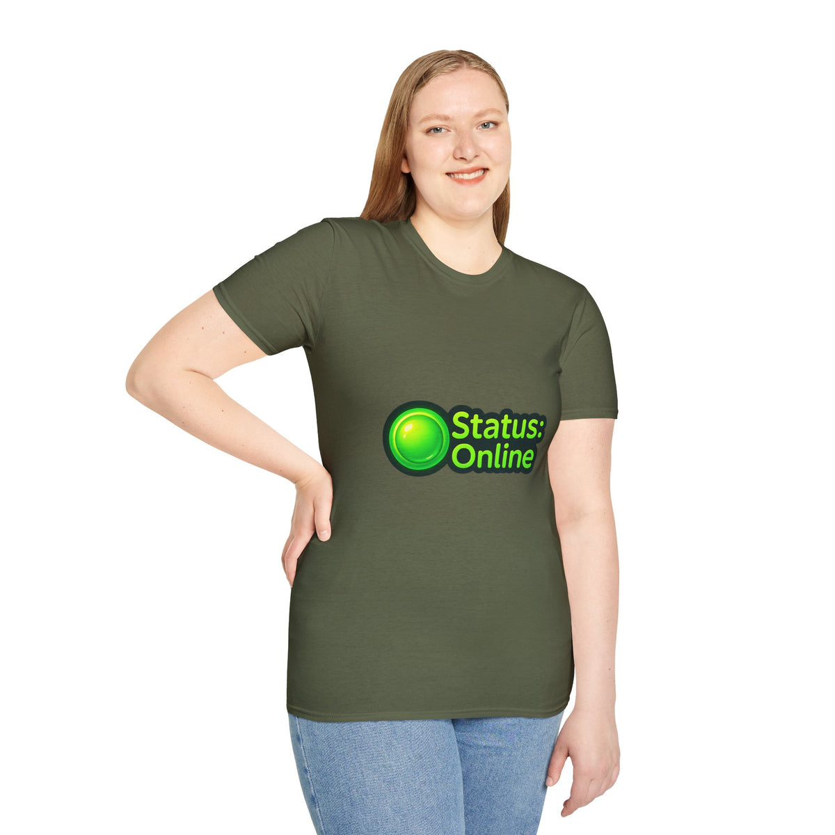 Status Online T-Shirt — Green Online Status Icon Tee - Trending Now - October 2026