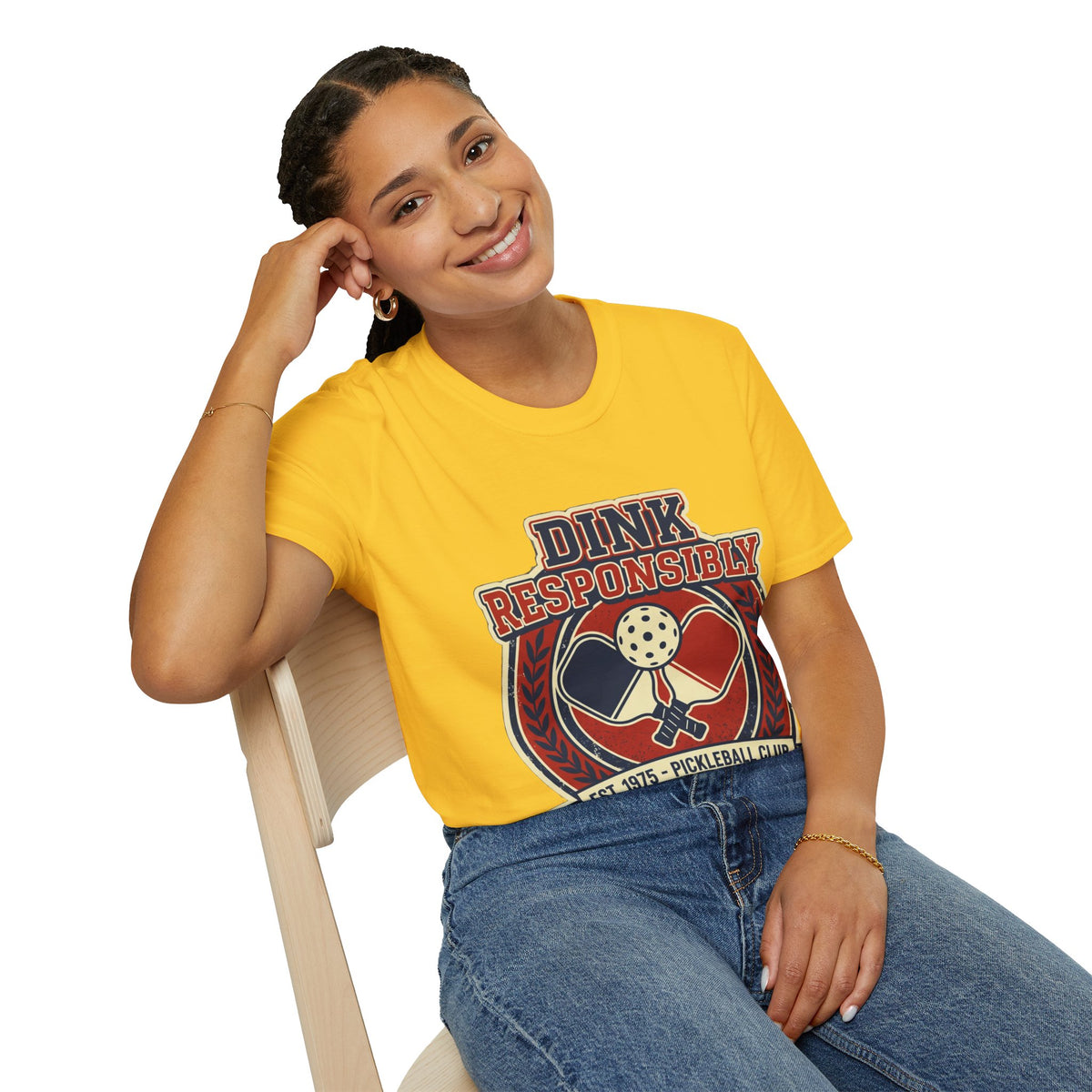 Pickleball T‑Shirt — "Dink Responsibly" Vintage Pickleball Club Tee