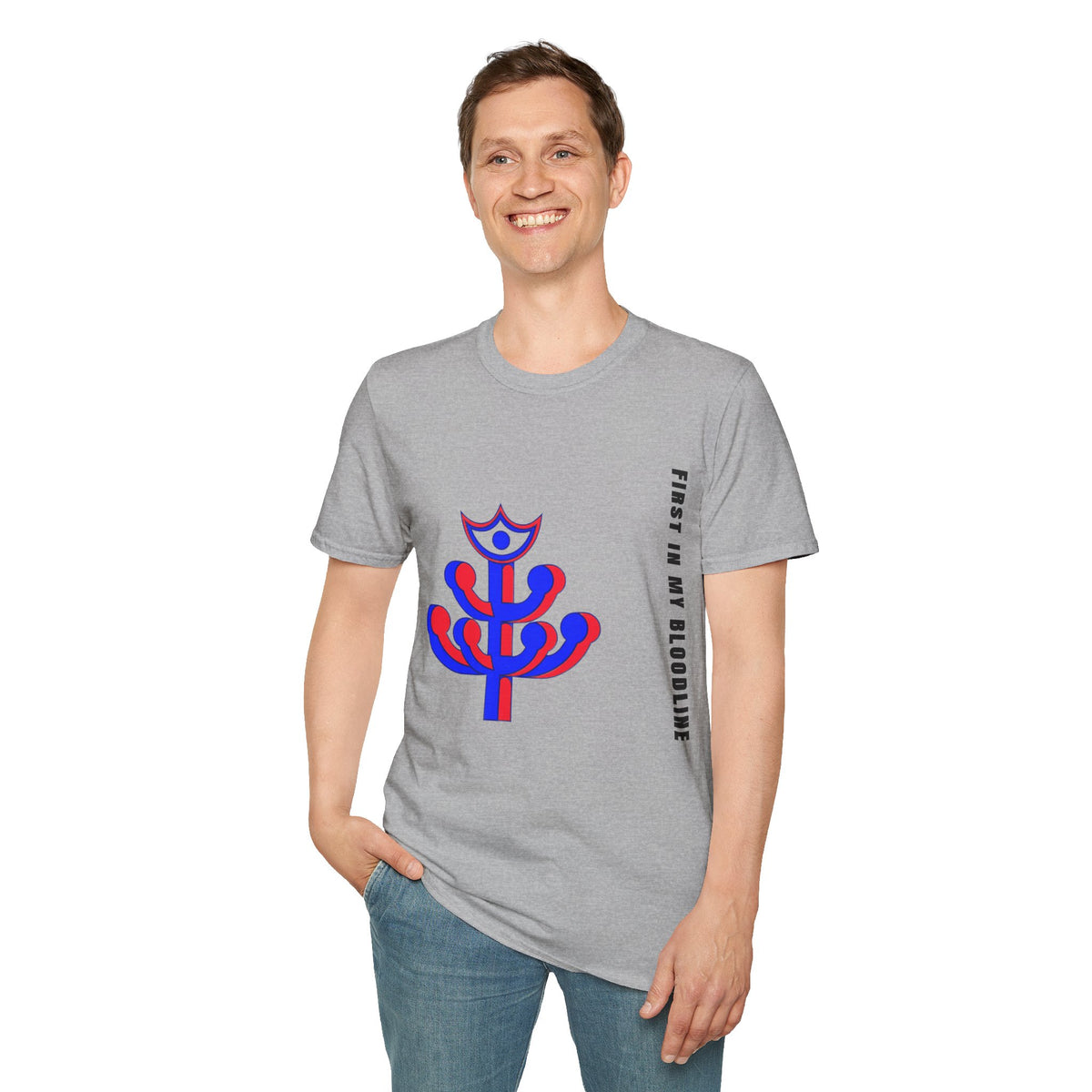Abstract Floral Tee — Modern Red & Blue Graphic T-Shirt - Trending Now - September 2026