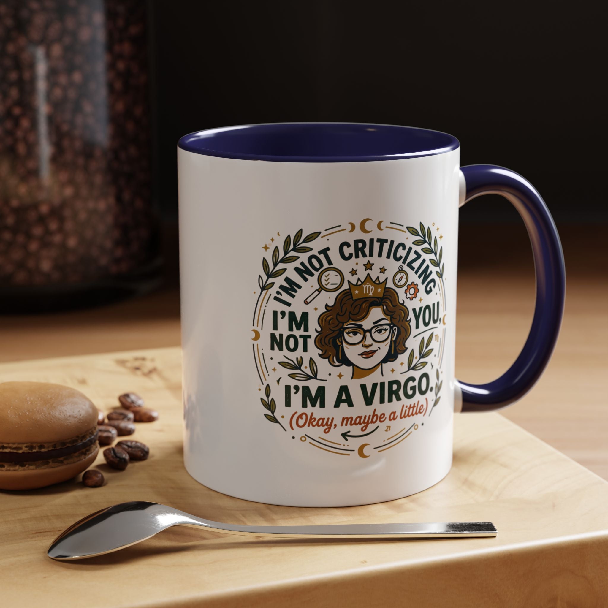 Virgo Coffee Mug - "I'm Not Criticizing, I'm a Virgo" Accent Ceramic Mug (11/15oz)