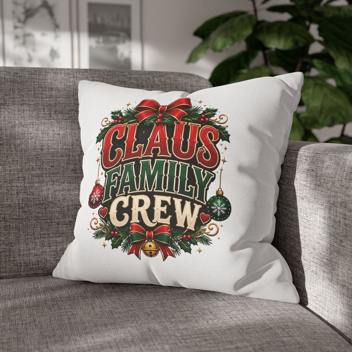 Christmas Claus Family Crew Christmas Pillowcase