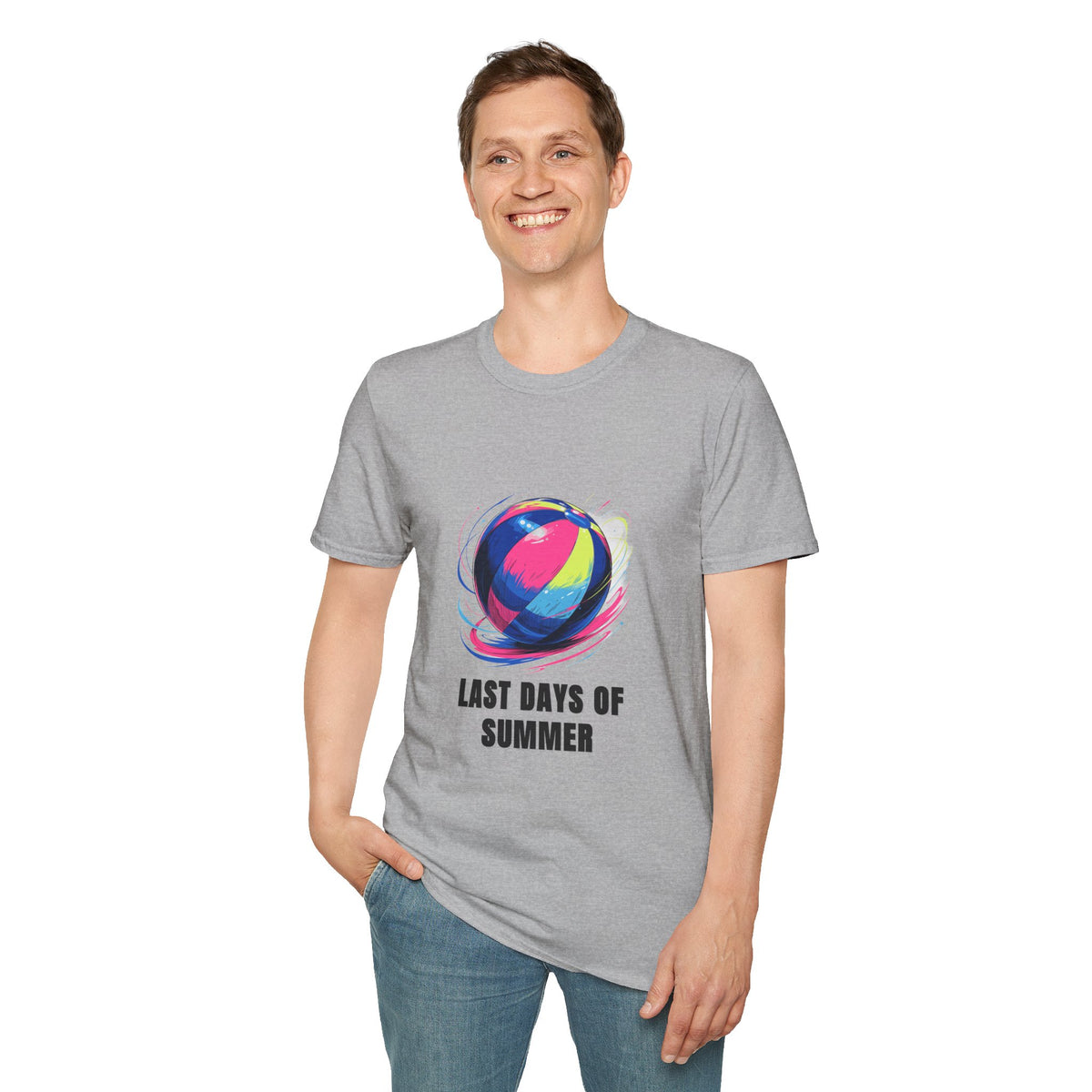 Last Days of Summer T-Shirt — Colorful Beach Ball Graphic Tee - Trending Now - August 2026