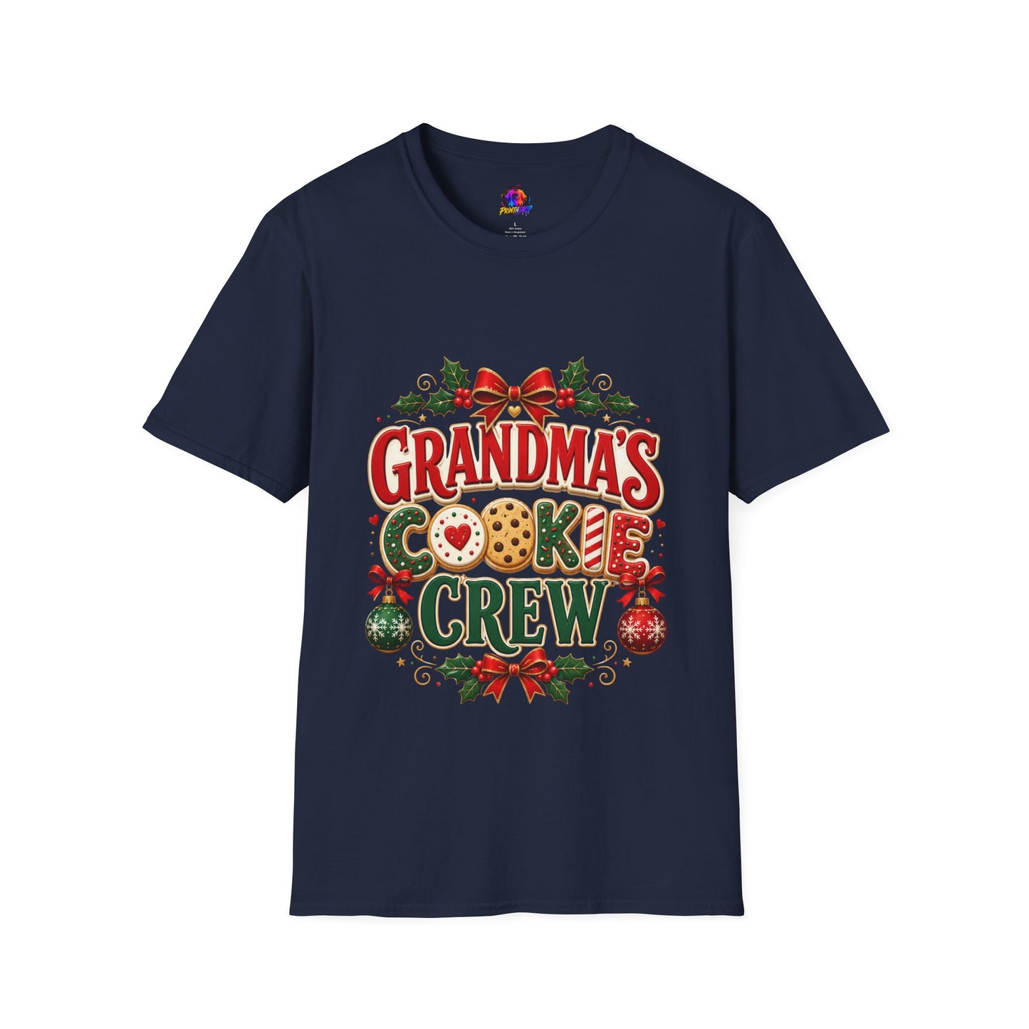 Grandma's Cookie Crew T-Shirt — Festive Christmas Baking Tee