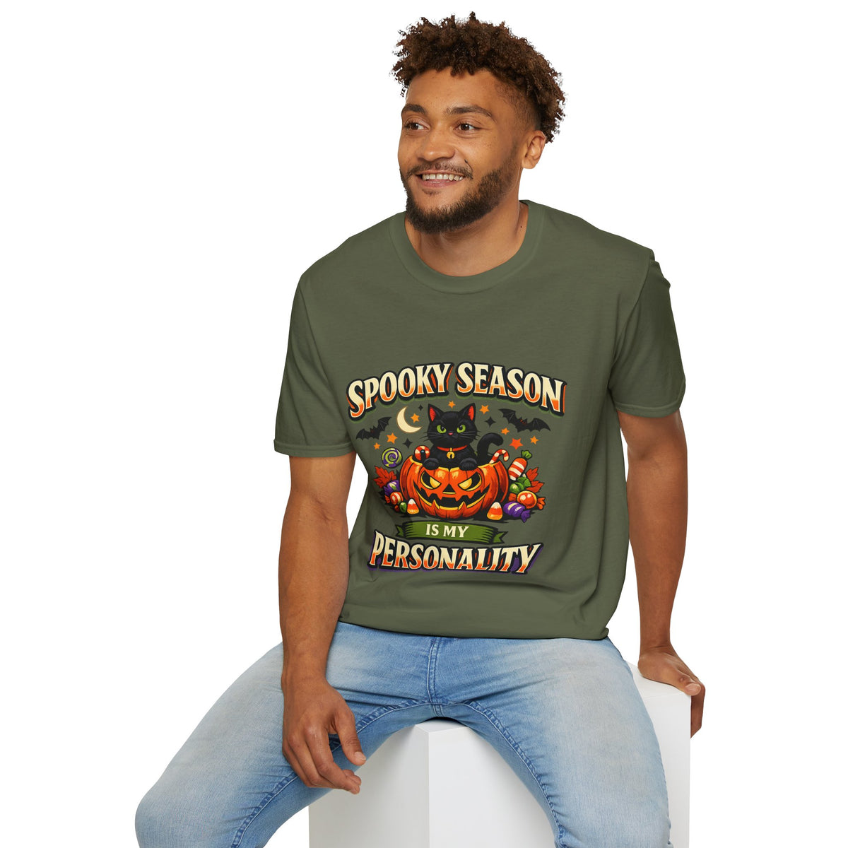 Halloween Spooky Season Unisex Softstyle T-Shirt