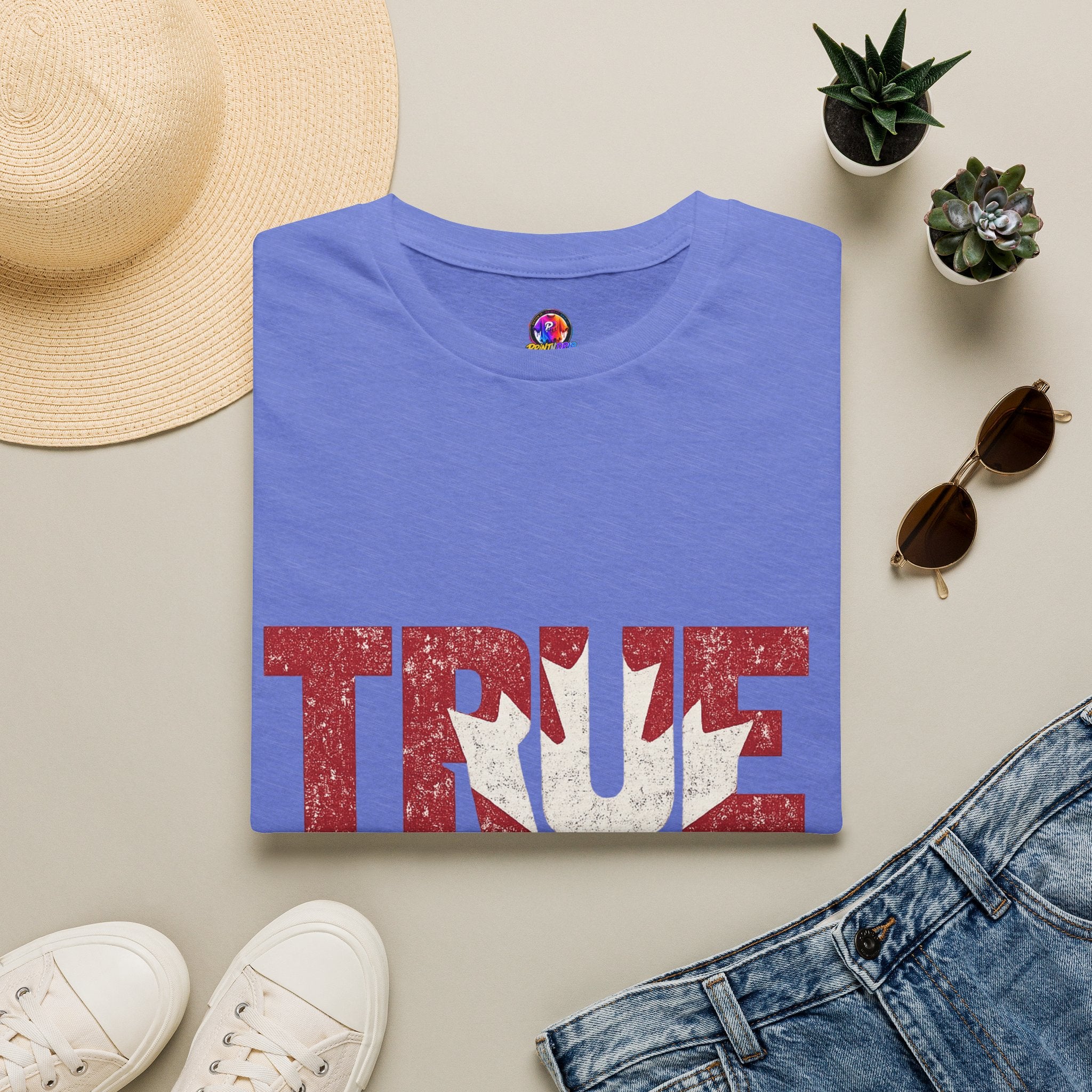Canada True North Football T-Shirt — Vintage Canadian Leafs Sports Tee