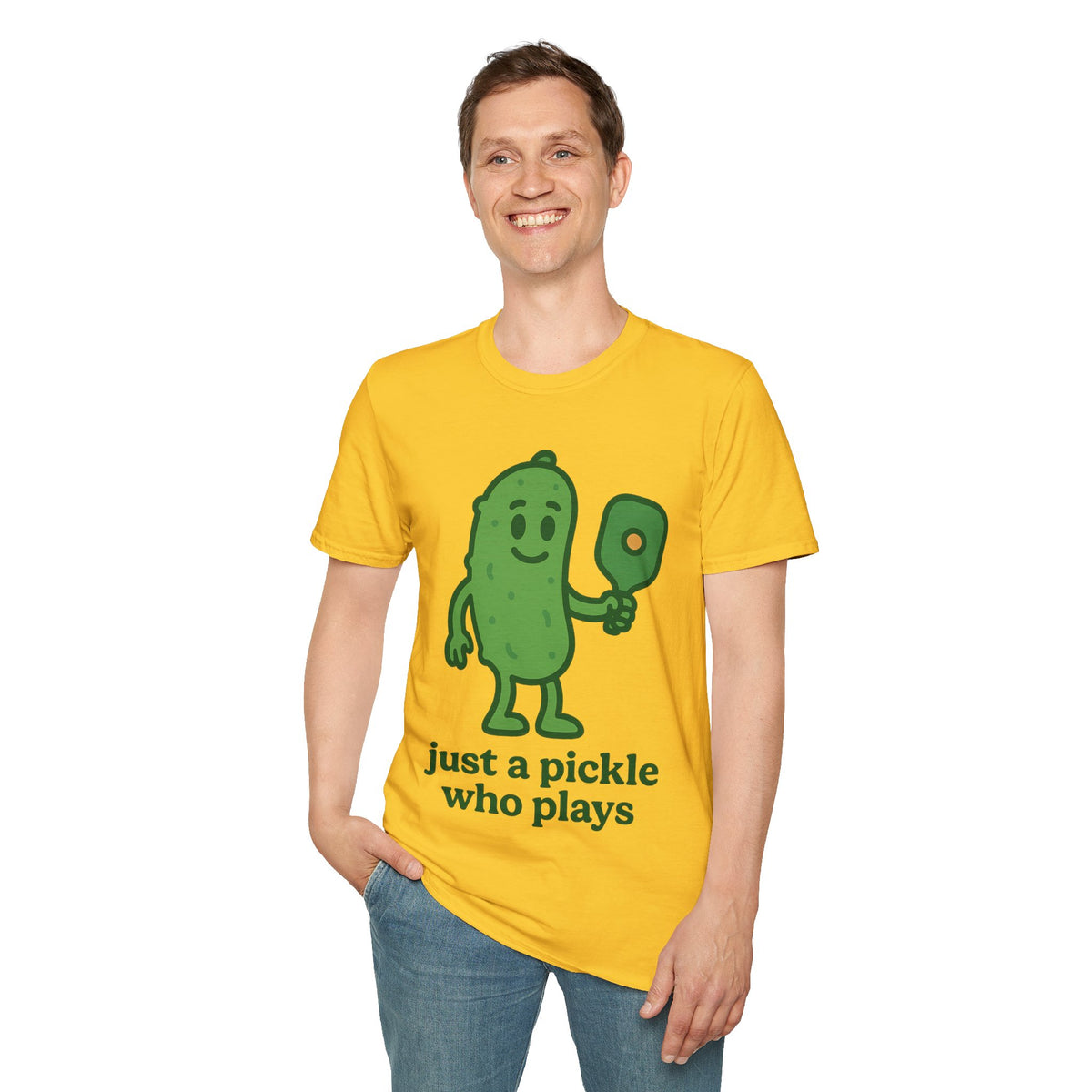 Pickle Shirt — "Just a Pickle Who Plays" Cute Pickle Gamer Tee - Trending Now - September 2026