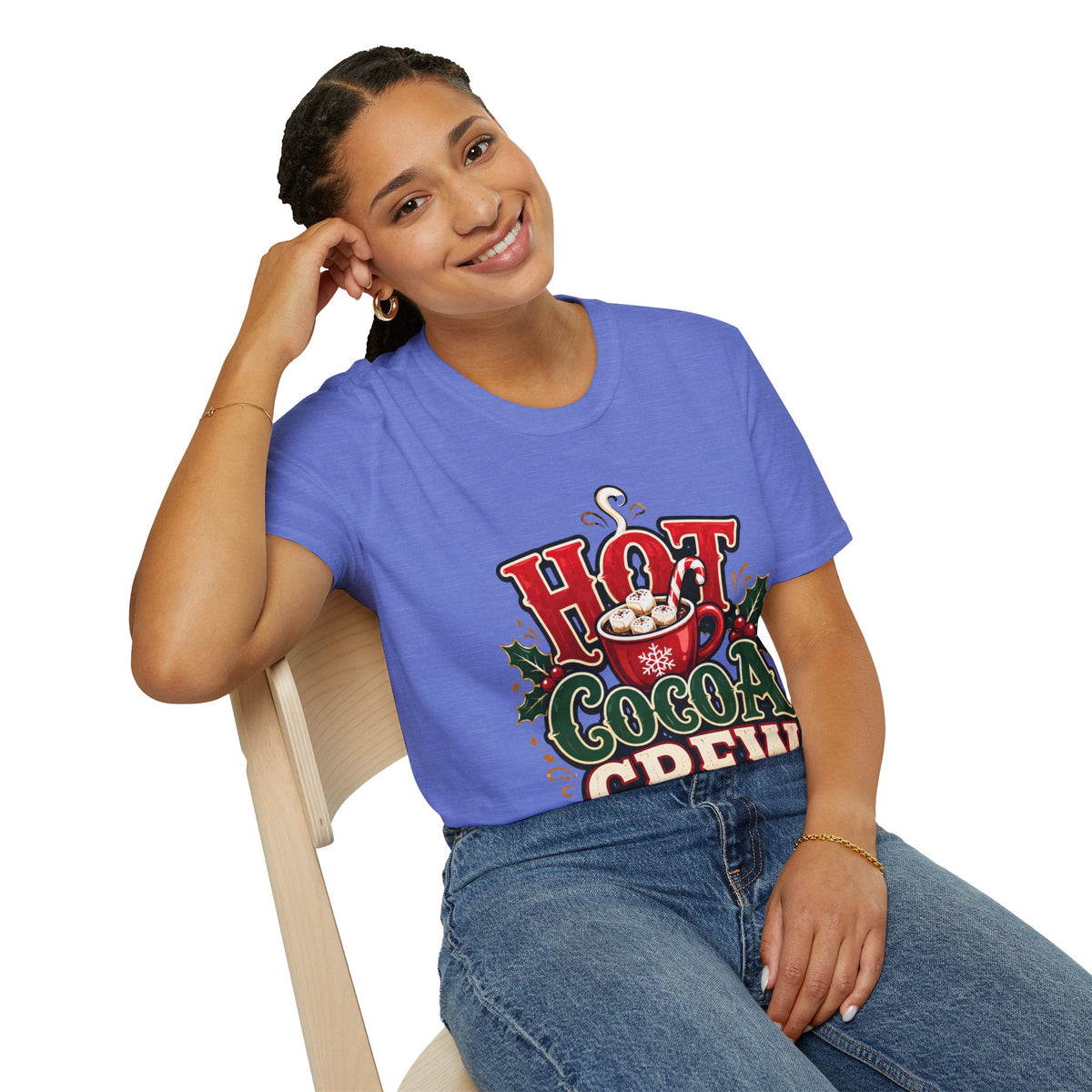 Hot Cocoa Crew T‑Shirt — Cozy Holiday Hot Chocolate Graphic Tee