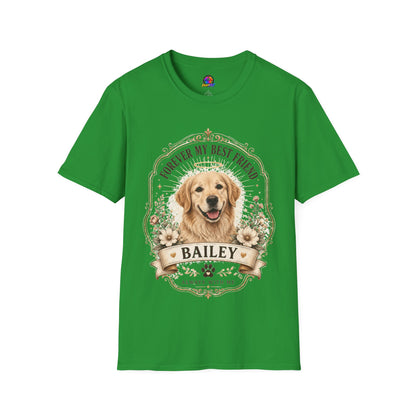 Forever My Best Friend Memorial Dog T-Shirt — Personalized Pet Tribute Tee