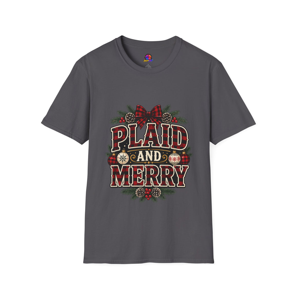 Plaid and Merry Christmas T-Shirt