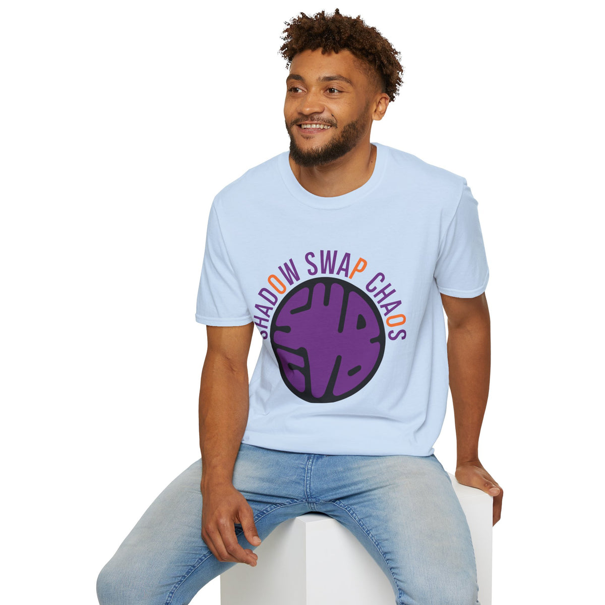 T-Shirt — "Shadow Swap Chaos" Purple Brain Graphic Tee - Trending Now - August 2026