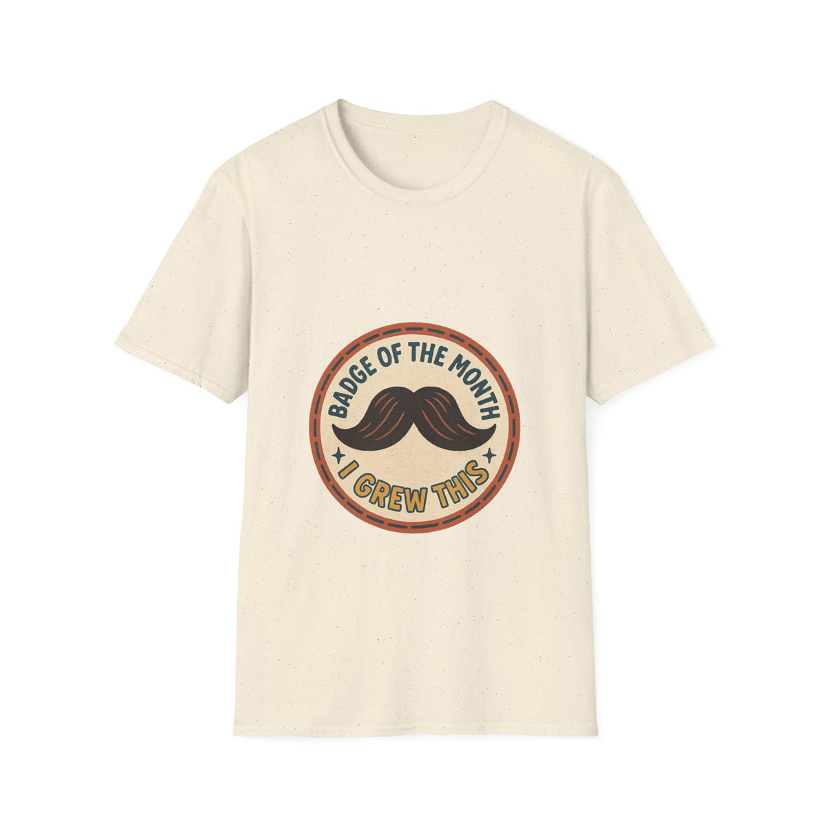Mustache Dad T-Shirt - "King of the Mustache" Retro Badge Design - Trending Now - October 2026
