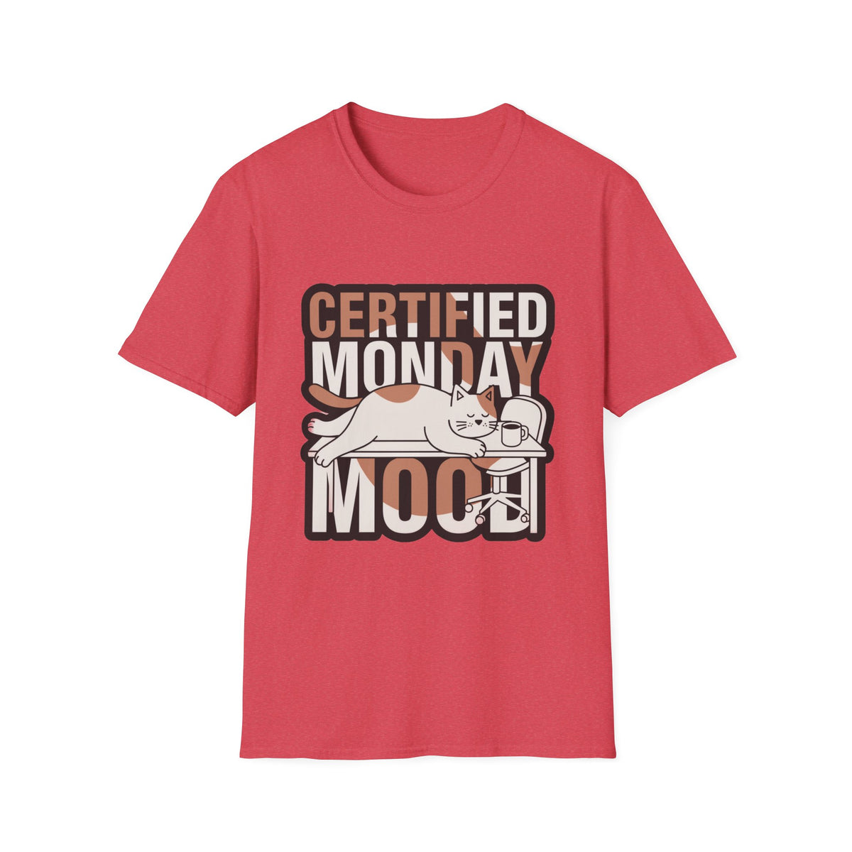 Certified Monday Mood T-Shirt — Funny Cat Graphic Tee - Trending Now - August 2026
