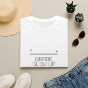 Grade Glow Up Loading Funny Back to School White Graphic Tee - Trending Now - September 2026