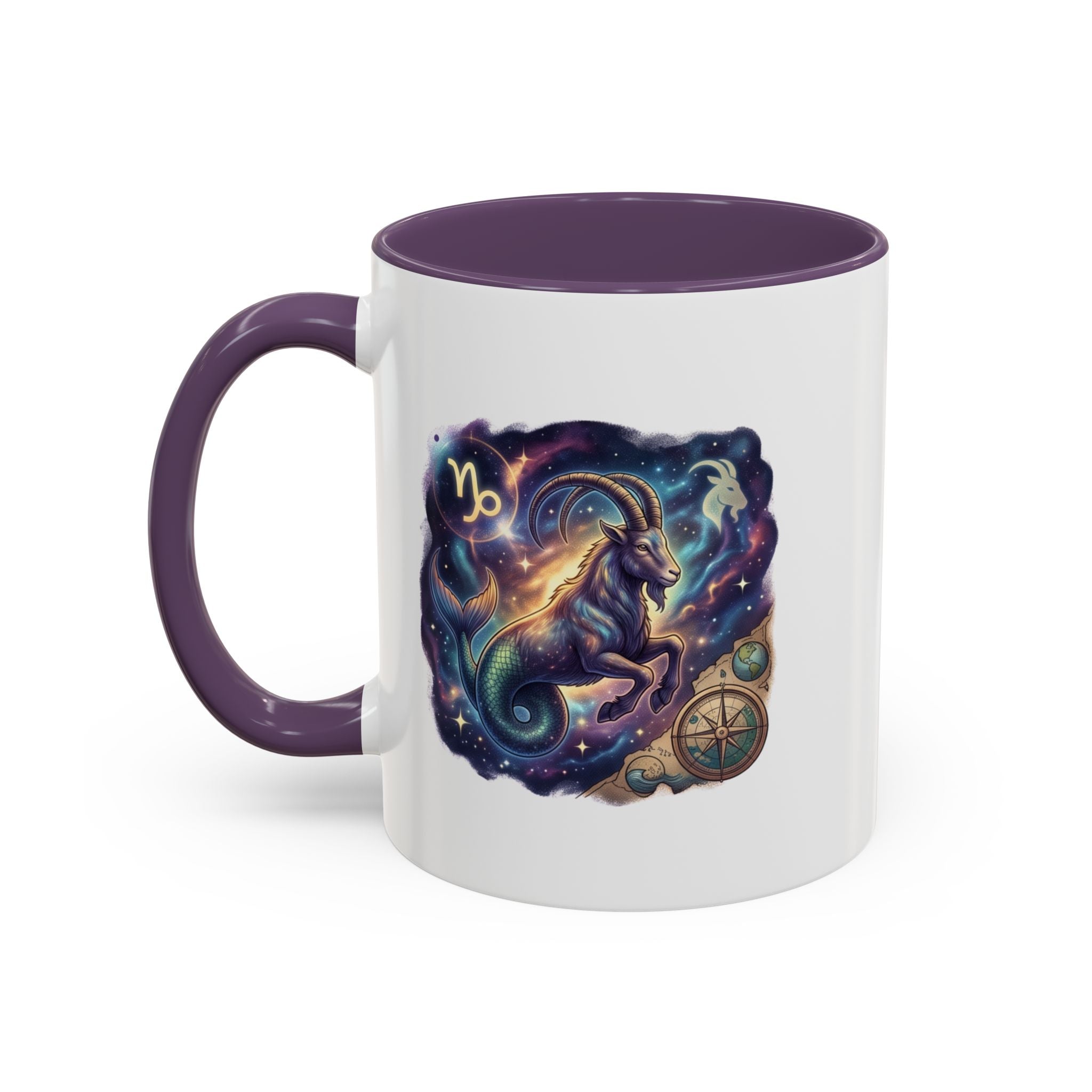 Capricorn Zodiac Coffee Mug — Celestial Goat Astrology Accent Mug