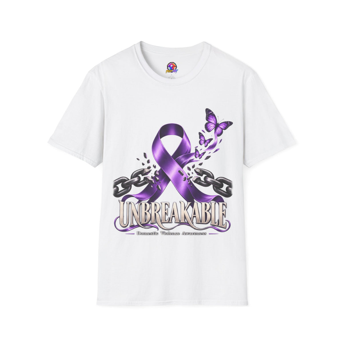 Unbreakable Purple Ribbon T-Shirt —Domestic Violence  Awareness Support Tee