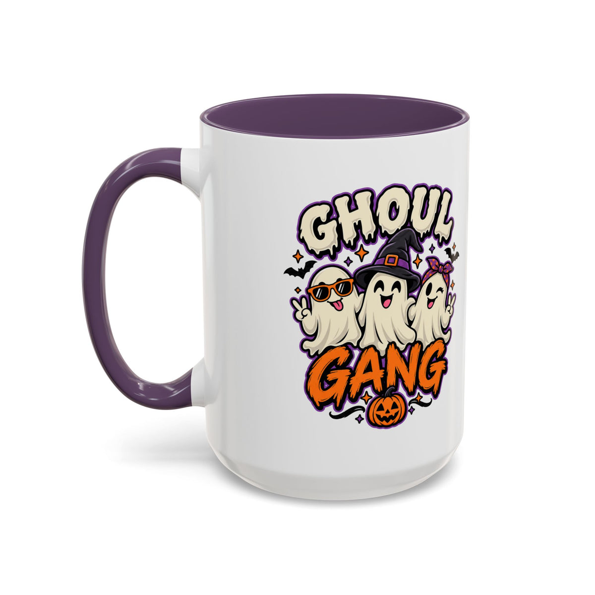 Ghoul Gang Coffee Mug — Cute Halloween Ghosts Accent Mug (11/15oz)