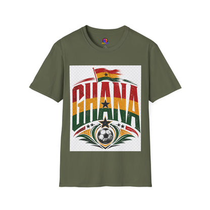 Ghana Flag Soccer T-Shirt — Retro Ghana Pride Football Tee