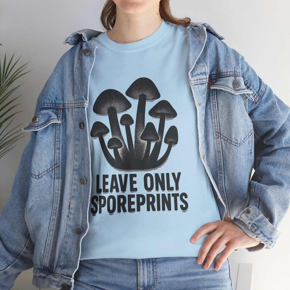 Mushroom Tee — "Leave Only Sporeprints" Eco Nature Graphic Shirt - Trending Now - August 2026
