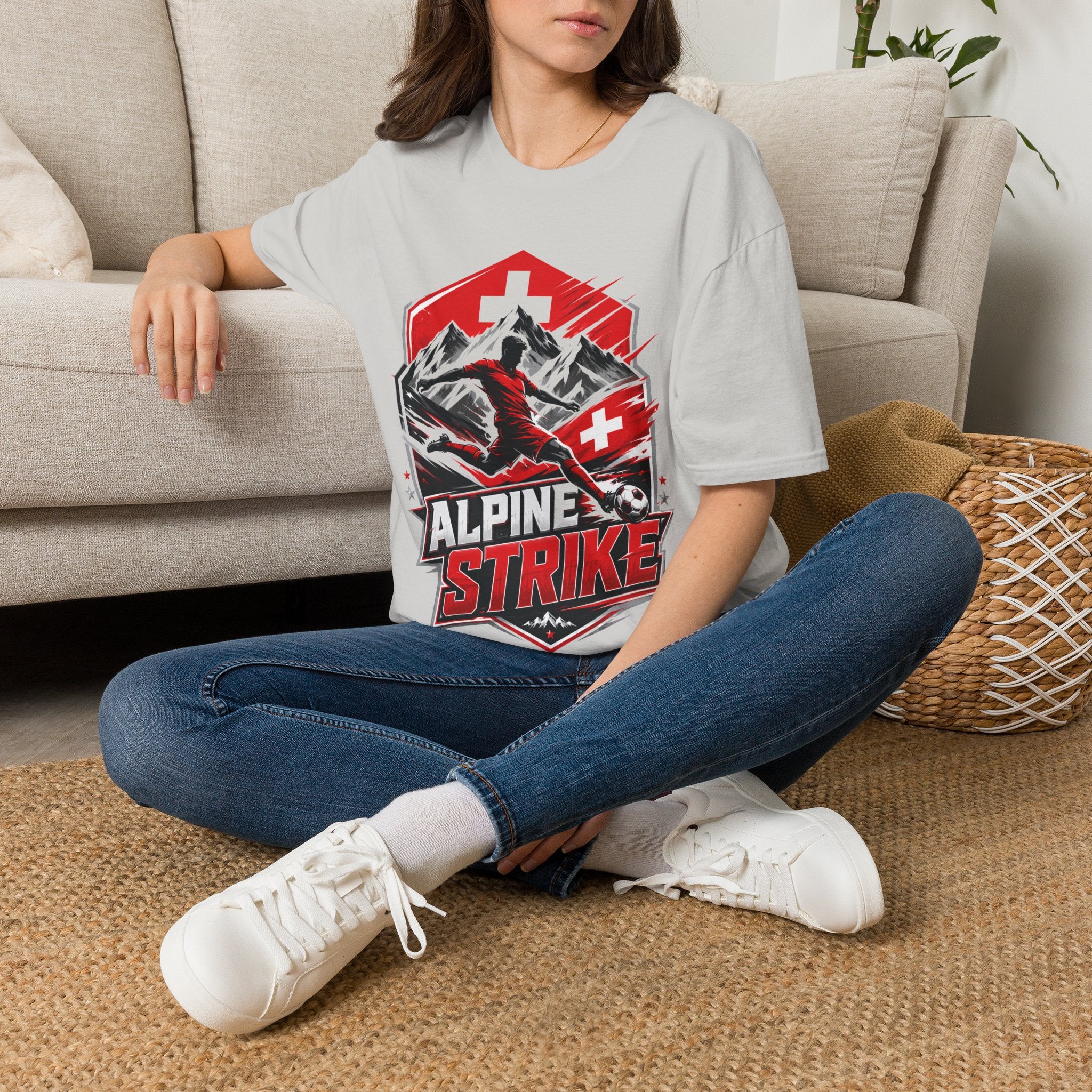 Switzerland Alpine Strike T‑Shirt – Swiss Mountain Ski & Snowboard Graphic