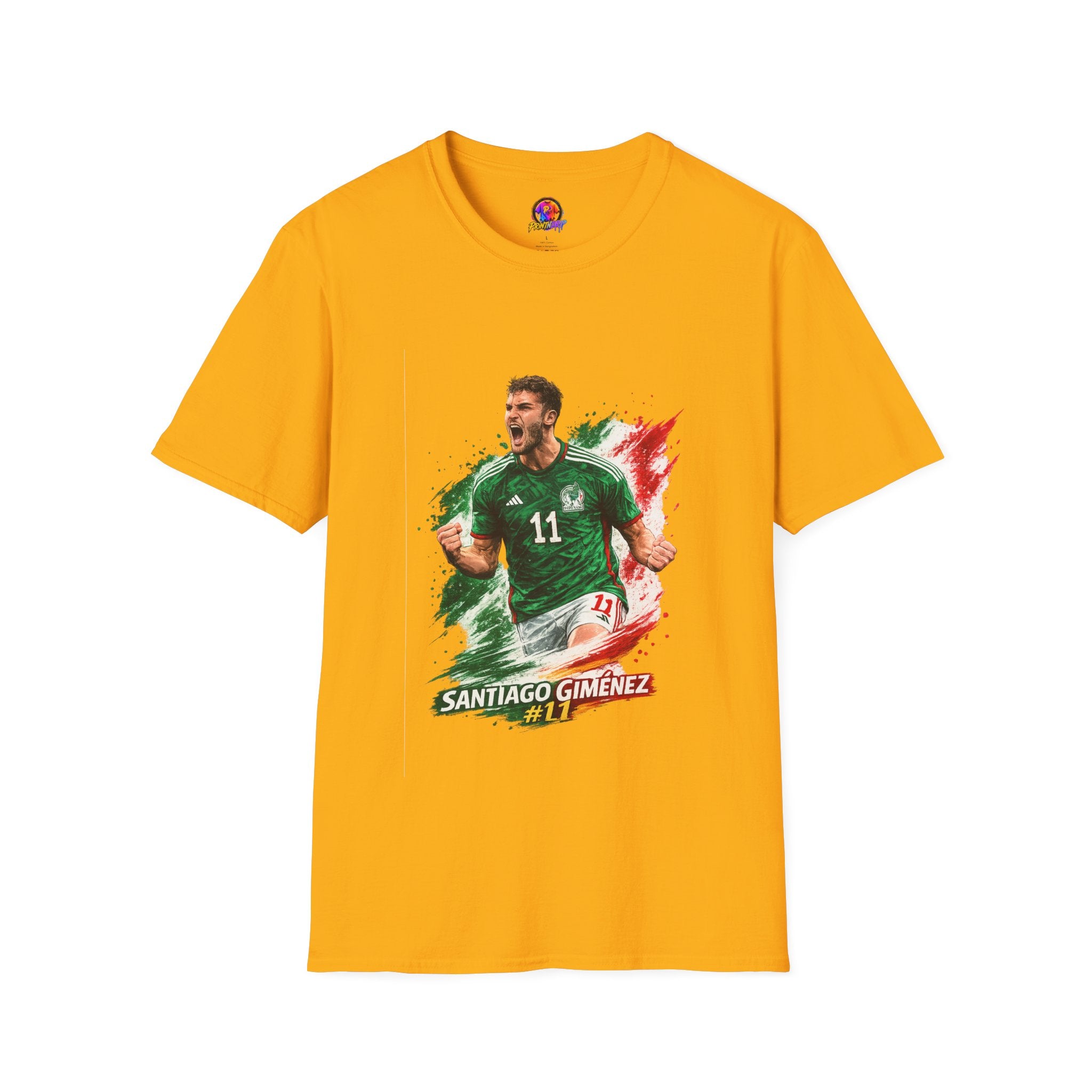 Mexico Soccer Jersey T-Shirt — Santiago Giménez Mexico #11 Fan Tee