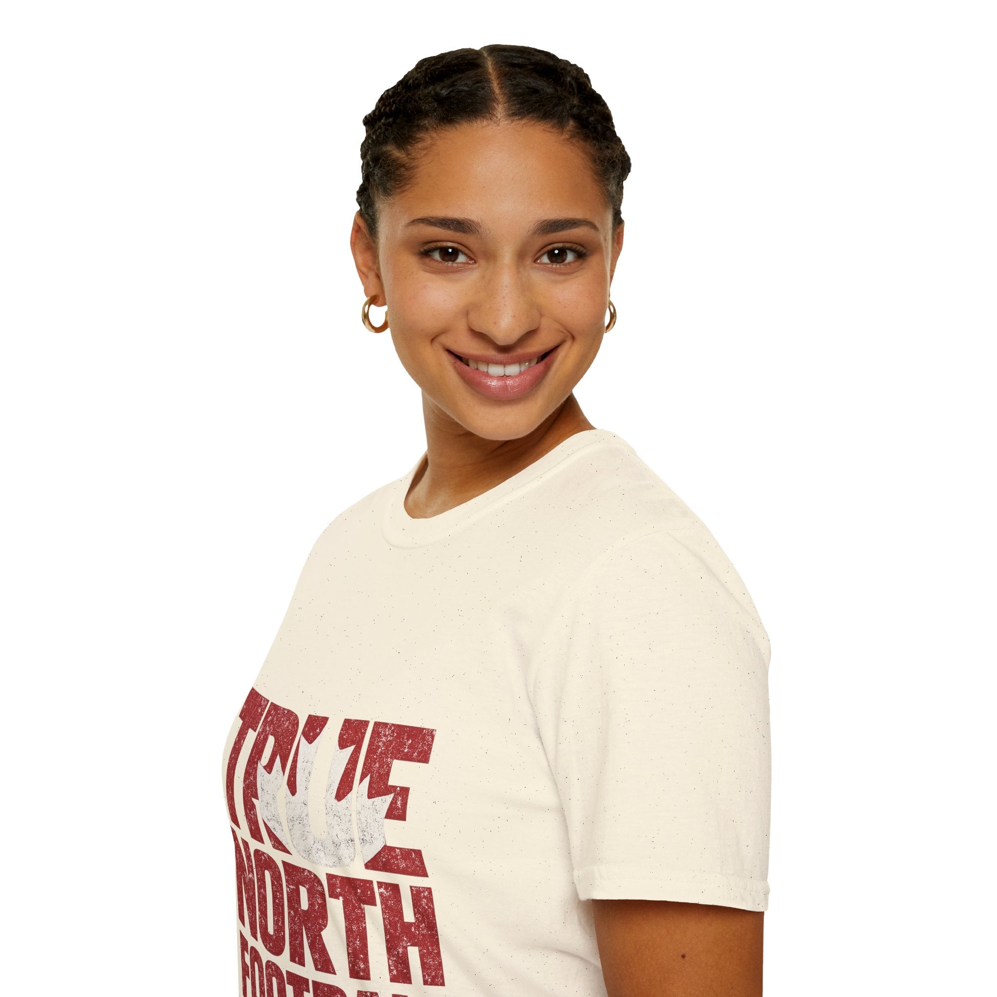 Canada True North Football T-Shirt — Vintage Canadian Leafs Sports Tee