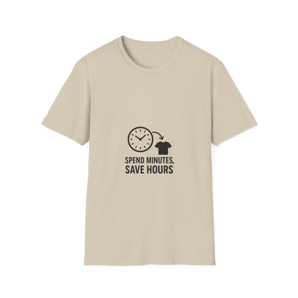 Save Time Minimalist T‑Shirt — “Spend Minutes Save Hours” Graphic Tee - Trending Now - October 2026
