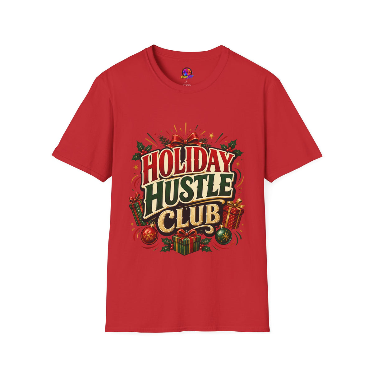 Holiday Hustle Club T-Shirt — Funny Christmas Graphic Tee