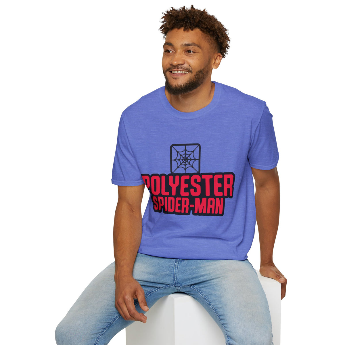 Spider-Man Polyester Graphic Tee — Bold Retro Logo Spiderweb T-Shirt - Trending Now - August 2026