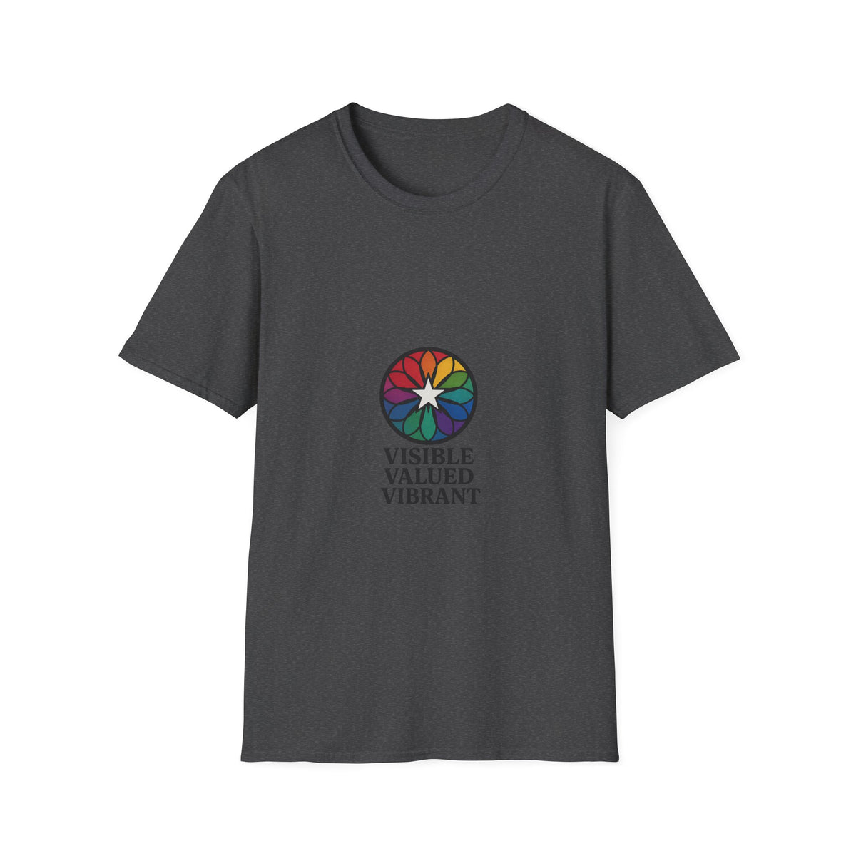Visible Valued Vibrant T-Shirt — Rainbow Mandala Inclusivity Tee - Trending Now - October 2026