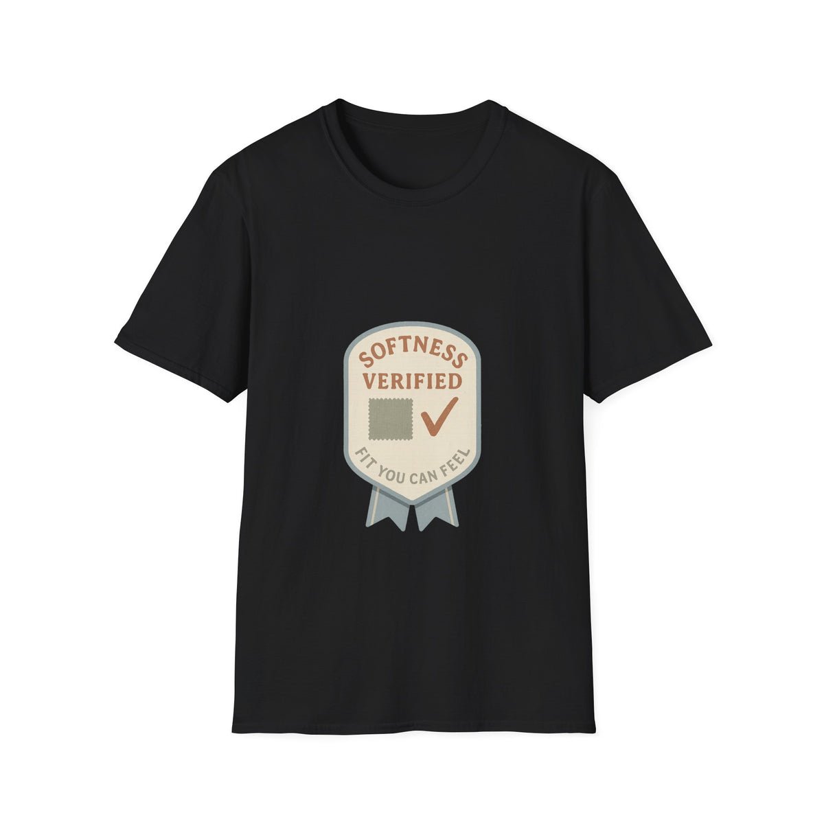 Softness Verified Badge T-Shirt — Cozy Comfort Graphic Tee - Trending Now - October 2026