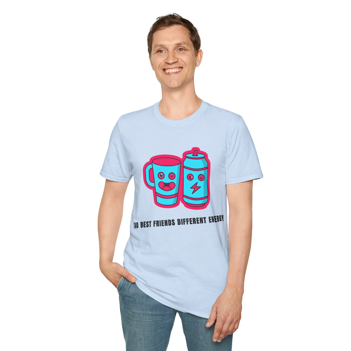 Battery & Cup Best Friends T‑Shirt — Cute Kawaii Coffee Mug and Battery Graphic Tee - Trending Now - September 2026
