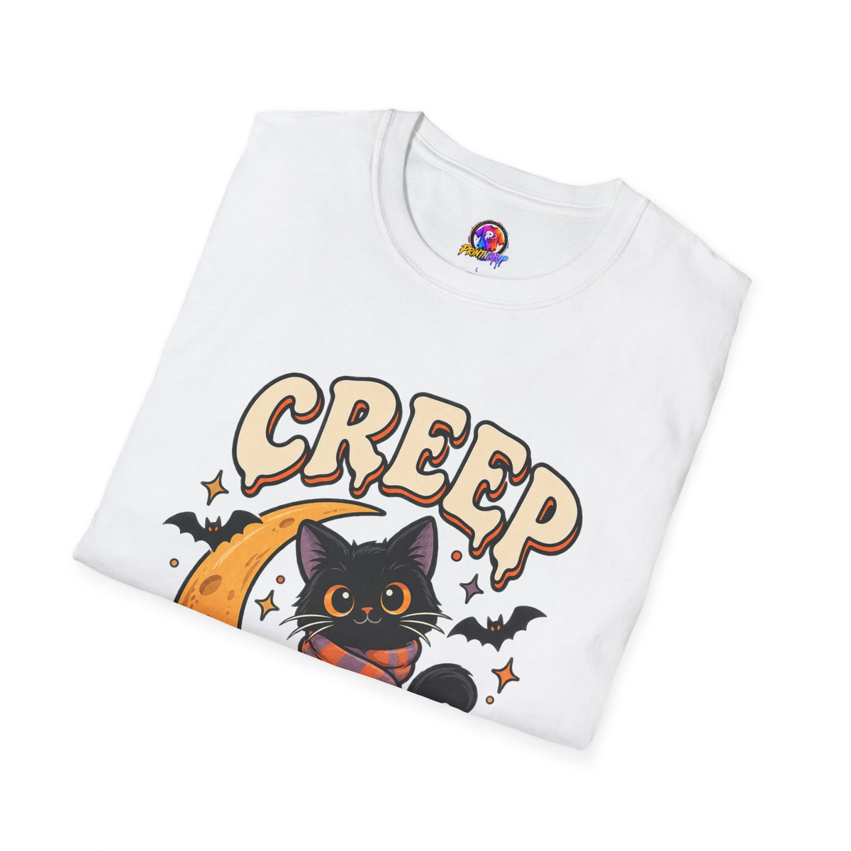 Creep It Cozy Halloween Cat T-Shirt