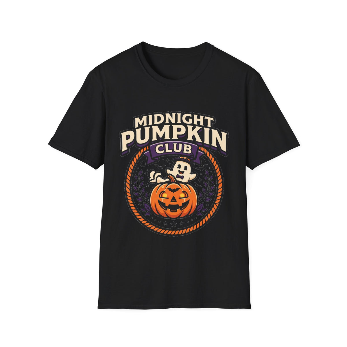 Midnight Pumpkin Club T-Shirt — Halloween Pumpkin Graphic Tee - Trending Now - August 2026
