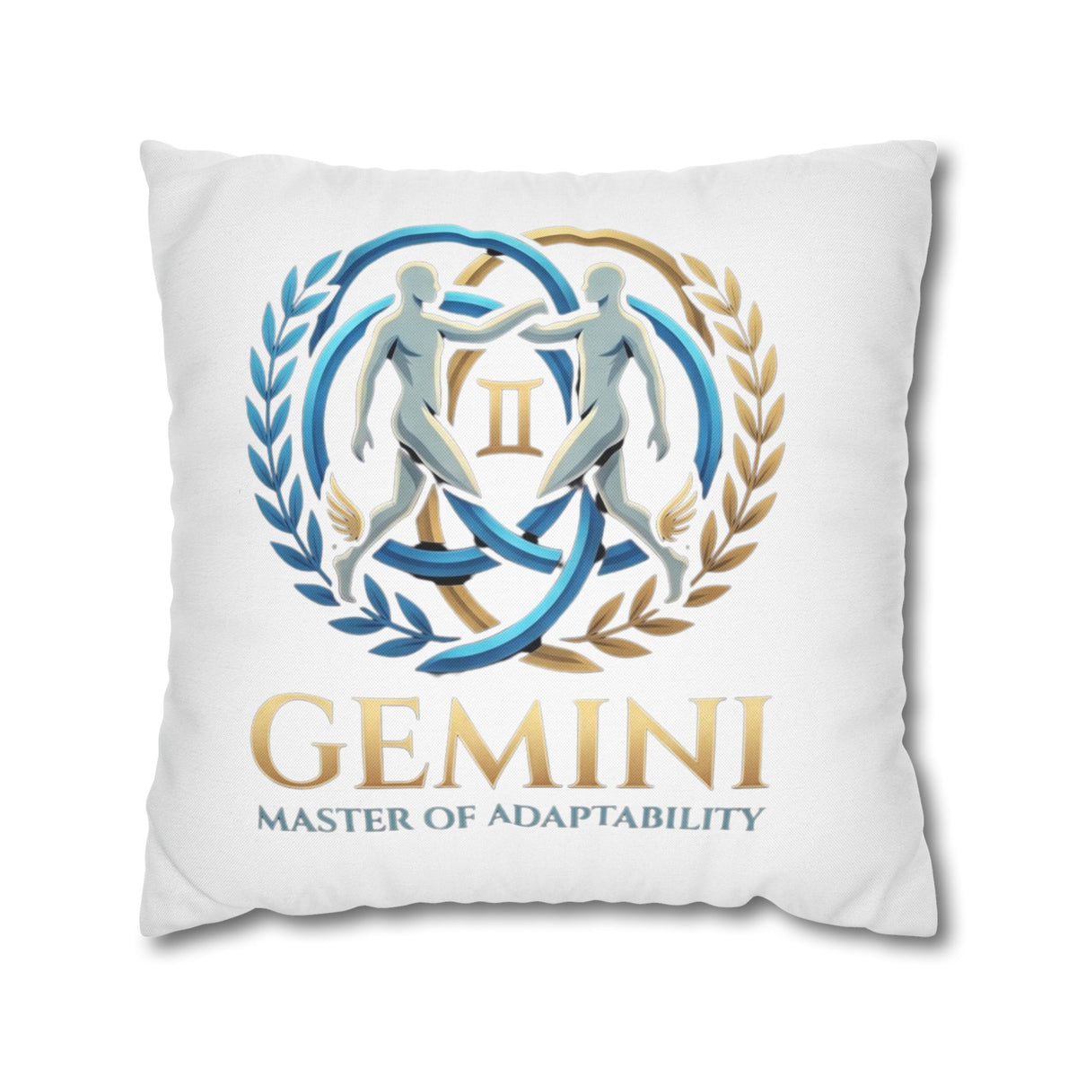 Gemini Zodiac Pillowcase — Master of Adaptability Decorative Throw Pillow Cover