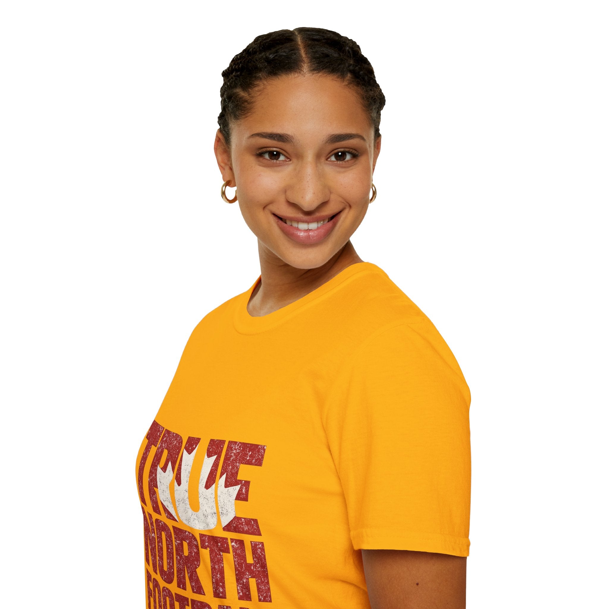 Canada True North Football T-Shirt — Vintage Canadian Leafs Sports Tee