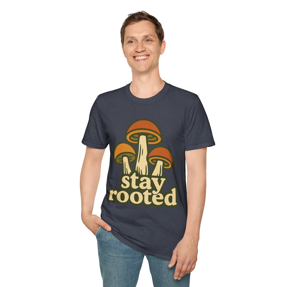 Mushroom "Stay Rooted" T-Shirt - Trending Now - September 2026