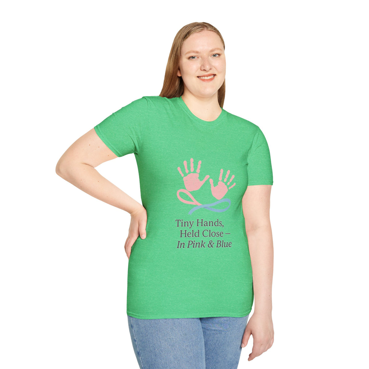 Baby Hands Graphic T-Shirt — "Tiny Hands, Held Close in Pink & Blue" - Trending Now - October 2026