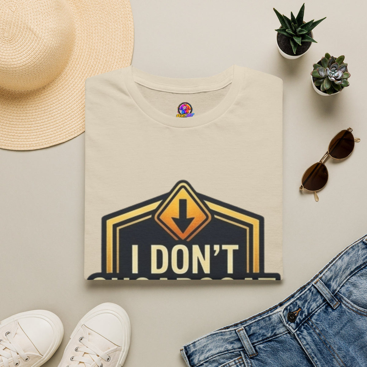 Sagittarius Zodiac I Don't Sugarcoat T-Shirt — Funny Caution Sign Graphic Tee
